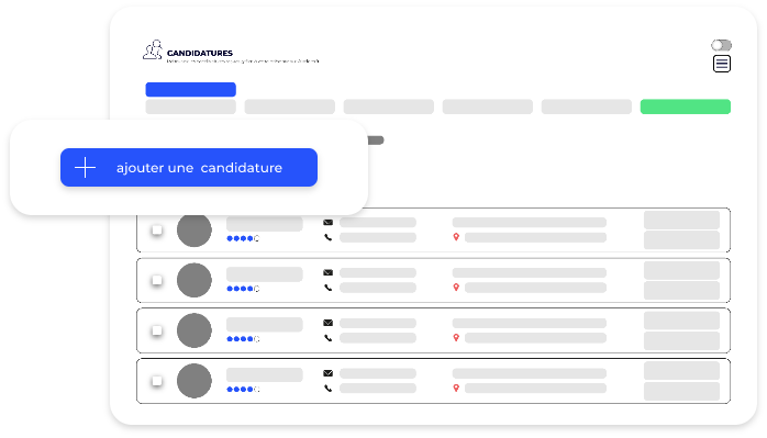 centralise les candidatures